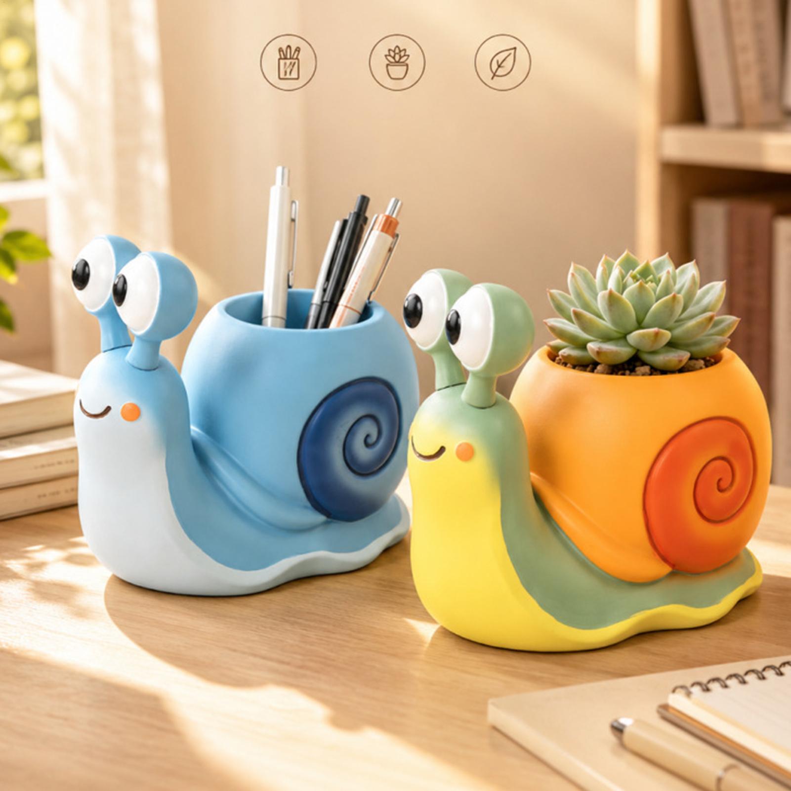 Snail Shape Flower Pot Snail f - Echeveria Succulent 评论和价格