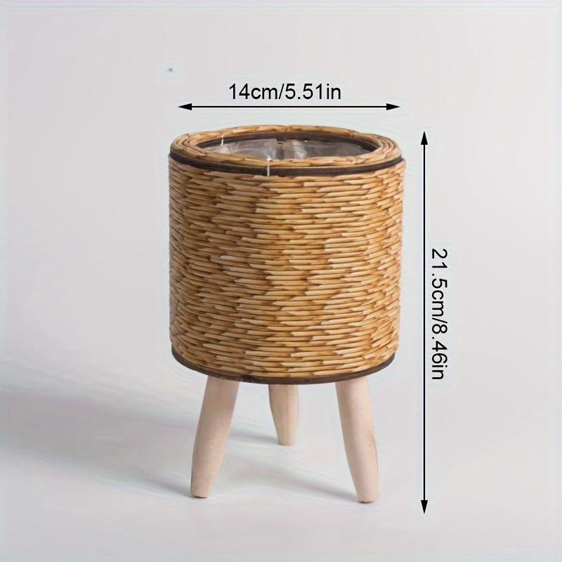Charming Rustic Rattan Planter - Aloe Vera Pot 评论和价格