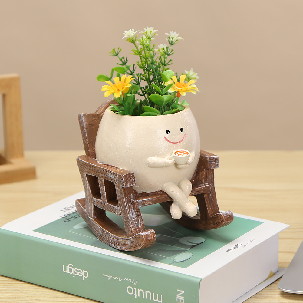 Creative Rocking Chair/Swing F - Echeveria Succulent 评论和价格