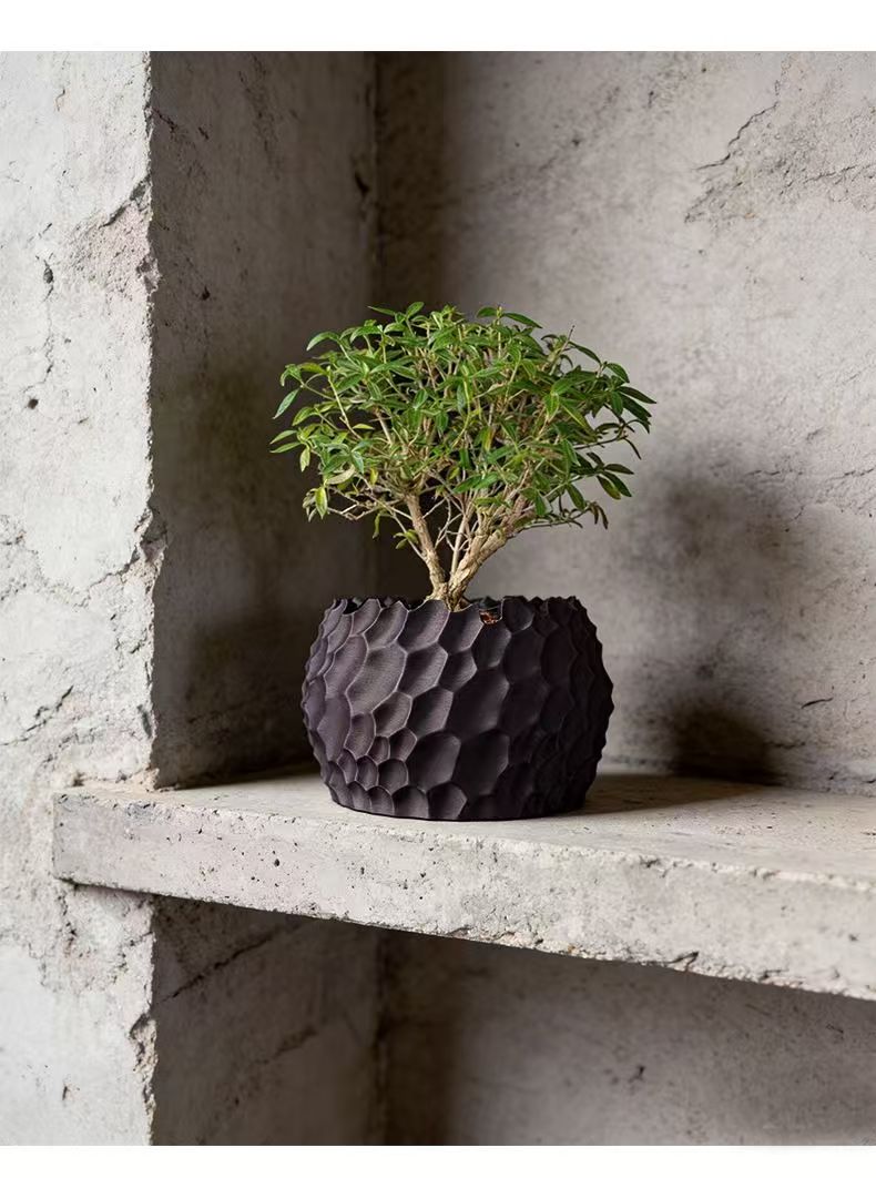 Textured Flower Pot Irregular  - Aloe Vera Pot 评论和价格