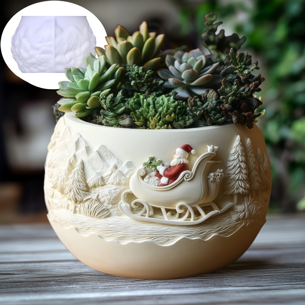 Cedar Sled Santa Claus Relief  - Echeveria Succulent 评论和价格