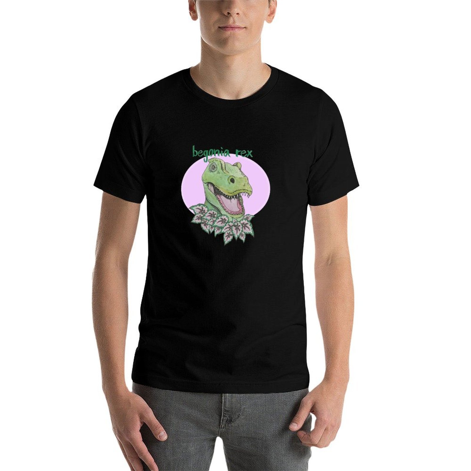 T rex begonia (pink) T-Shirt,  - Begonia Rex 评论和价格