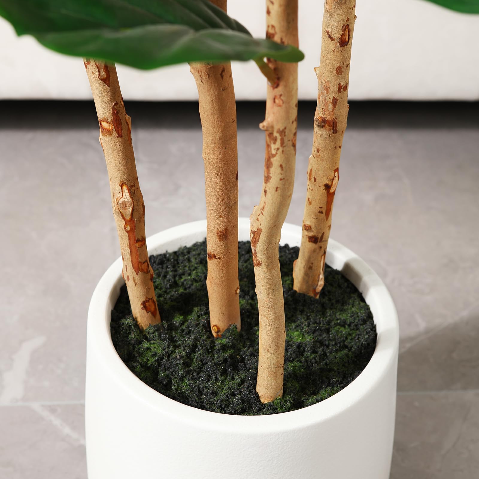 Artificial Fiddle Leaf Fig Tre - Ficus Lyrata Tree 评论和价格