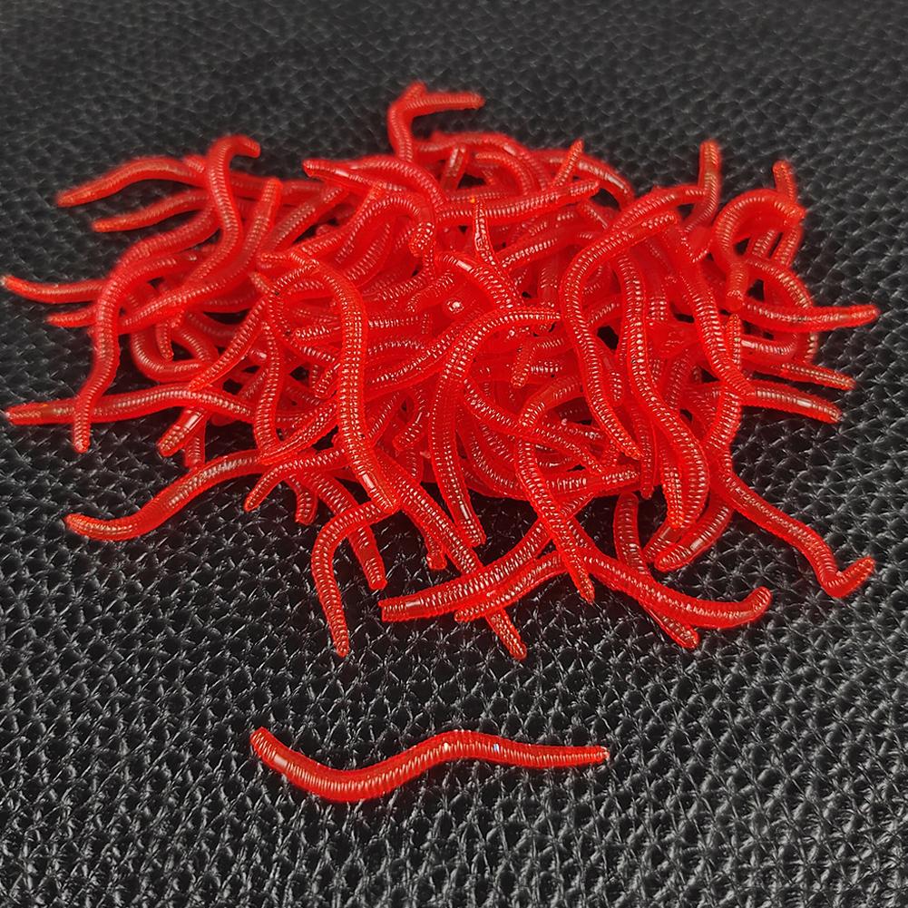 50/100PCS Soft Lure Bass Bream - Aglaonema Red 评论和价格